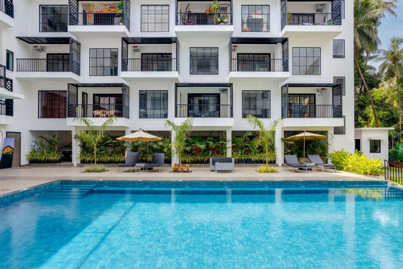 Modern 2BHK with Pool 3km from Calangute Beach - 9