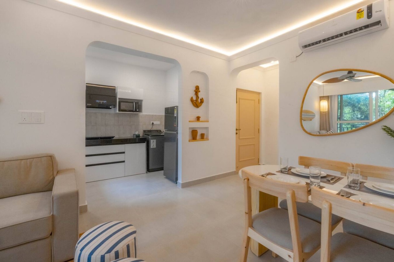 2BHK with Pool nr Candolim Beach | Palms By Umiya - 7