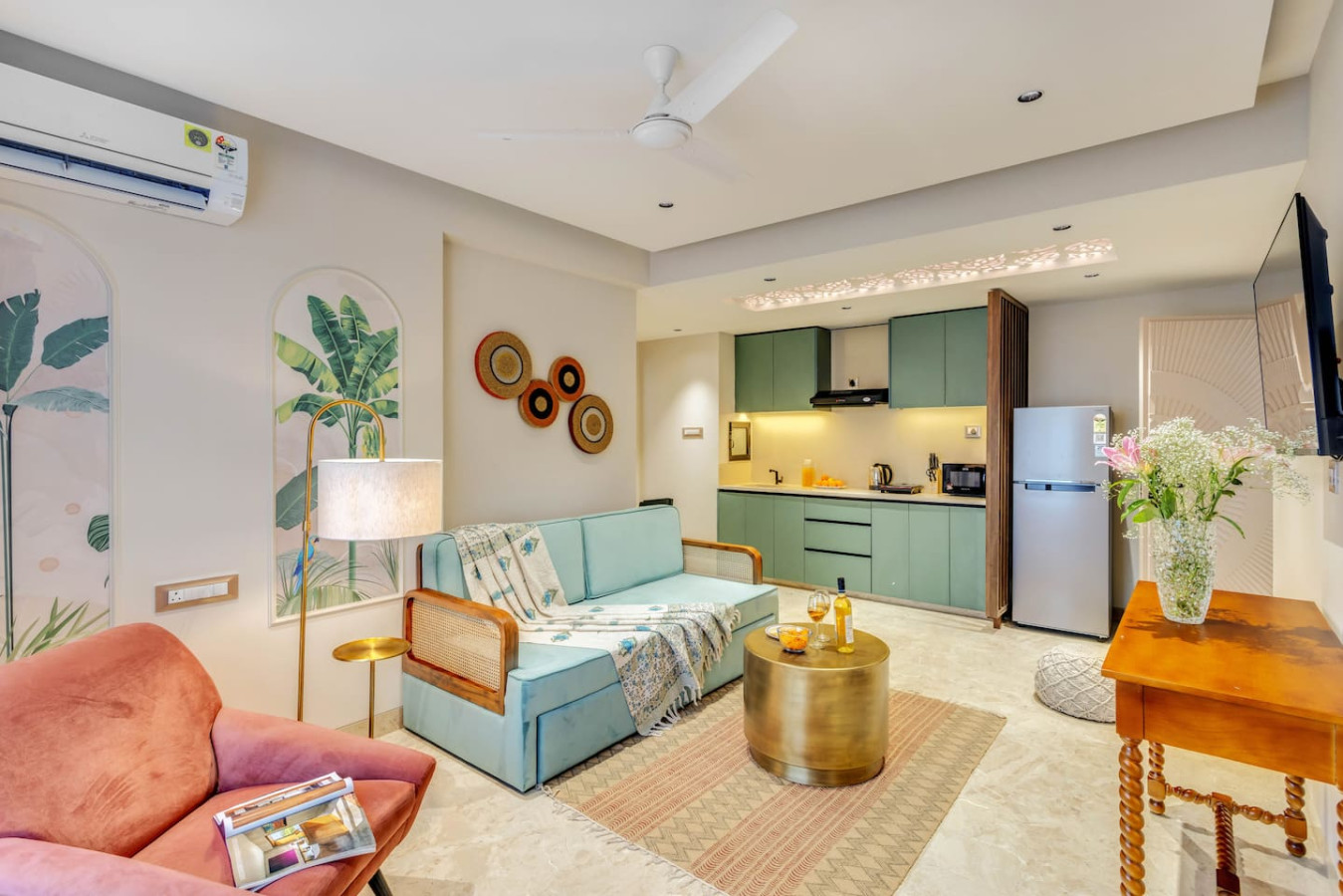 Elegant 1BR with Pool, 5 mins to Candolim Beach - 8