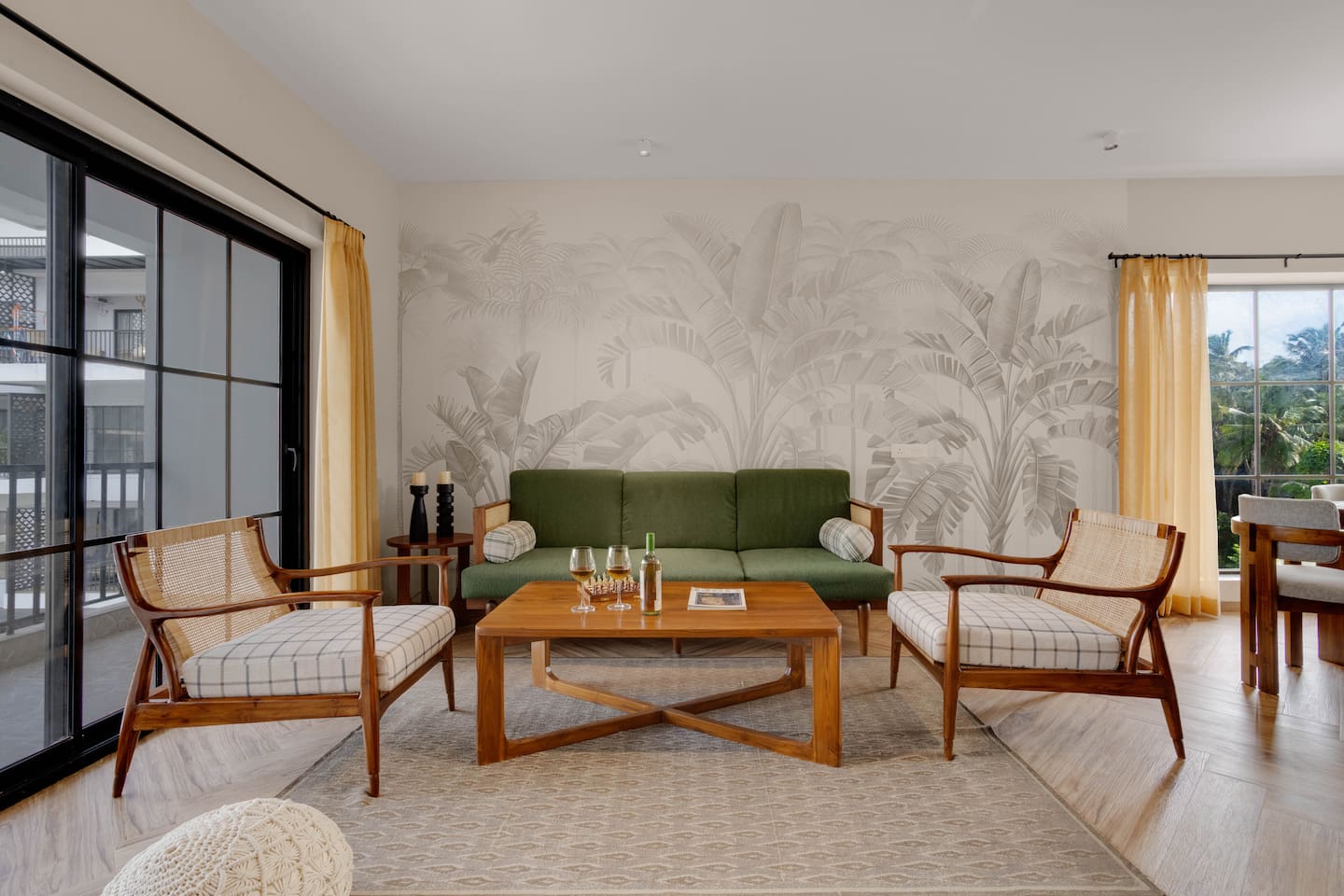 Modern 2BHK with Pool 3km from Calangute Beach - 1