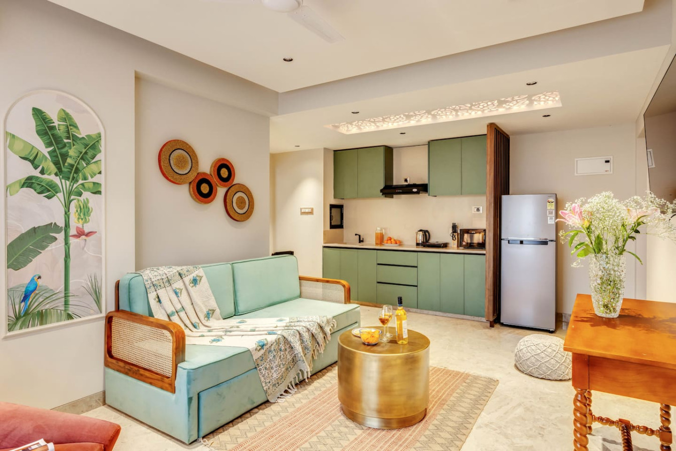 Elegant 1BR with Pool, 5 mins to Candolim Beach - 58