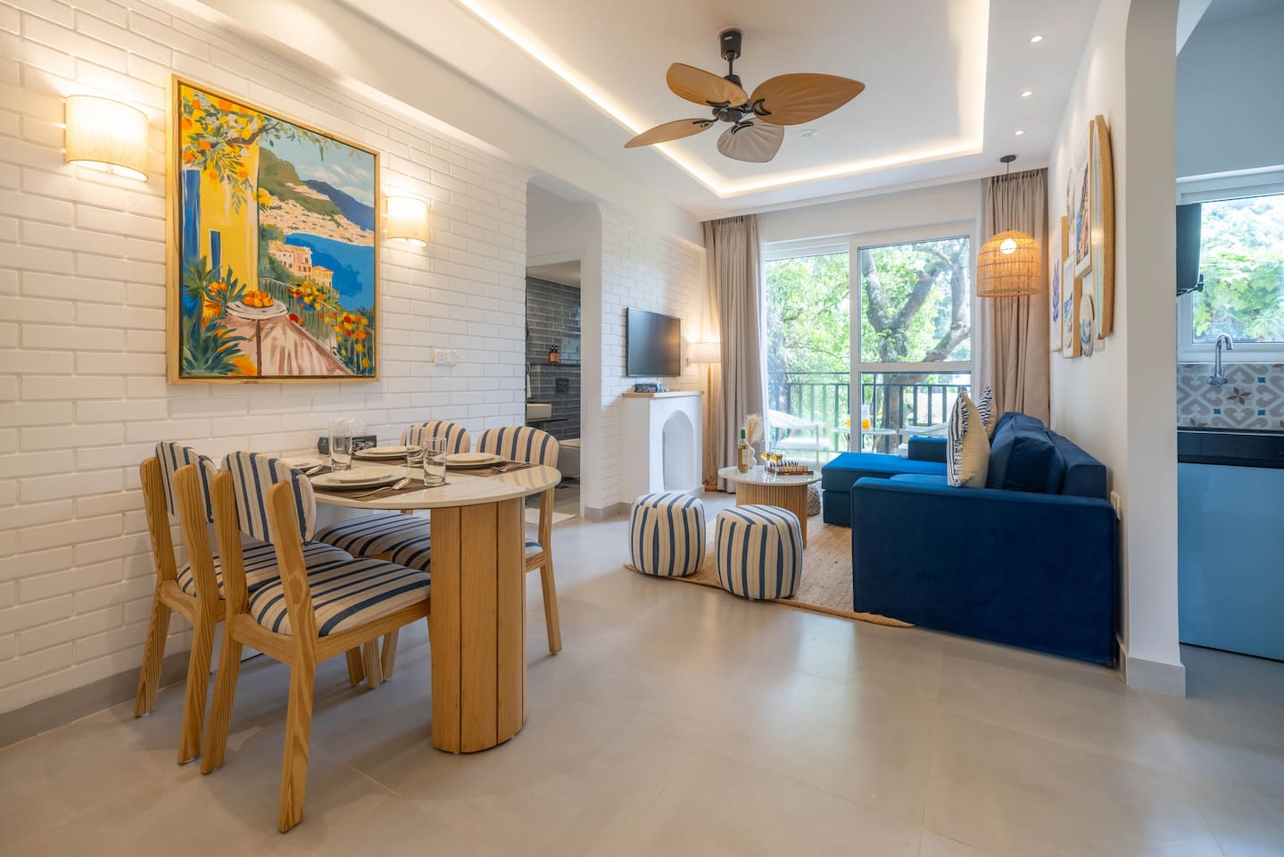 Cozy 2BR Candolim Escape | Pool, Gym & Hill Views - 1