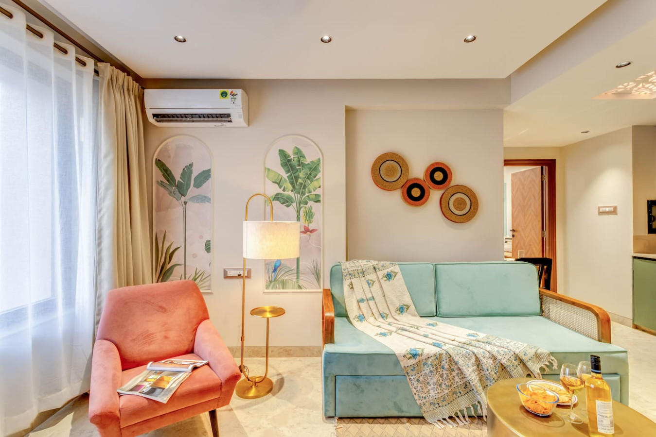 Elegant 1BR with Pool, 5 mins to Candolim Beach - 57