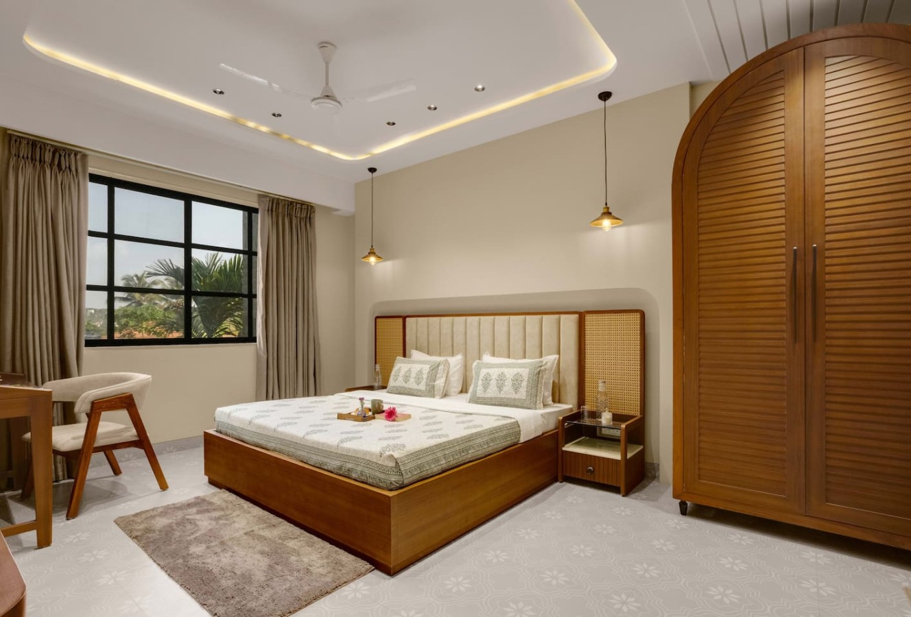 Modern 1BHK with Rooftop Pool Near Candolim Beach - 23