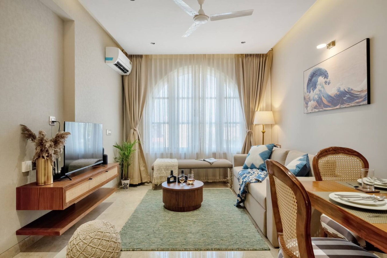Stylish 1BR with Pool, 5 mins to Candolim Beach - 2