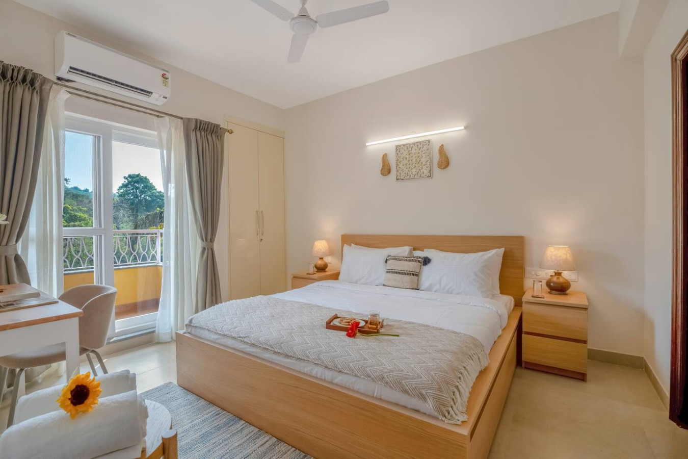 1BR Aparment in North Goa - 5 mins to Candolim Beach - 8