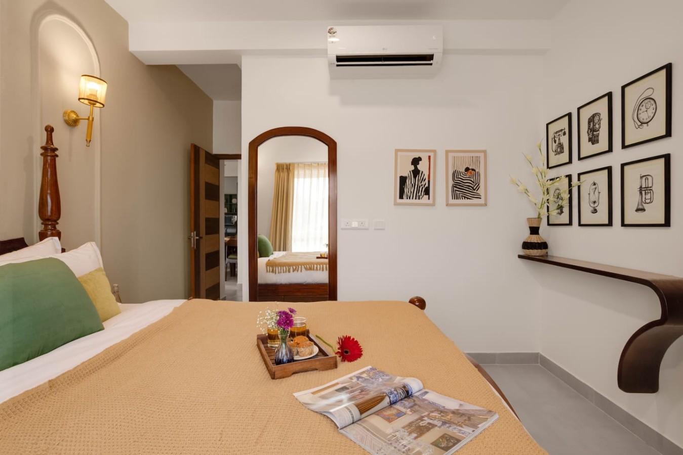 Elegant 2BR w/ Pool & Balcony near Candolim Beach - 9