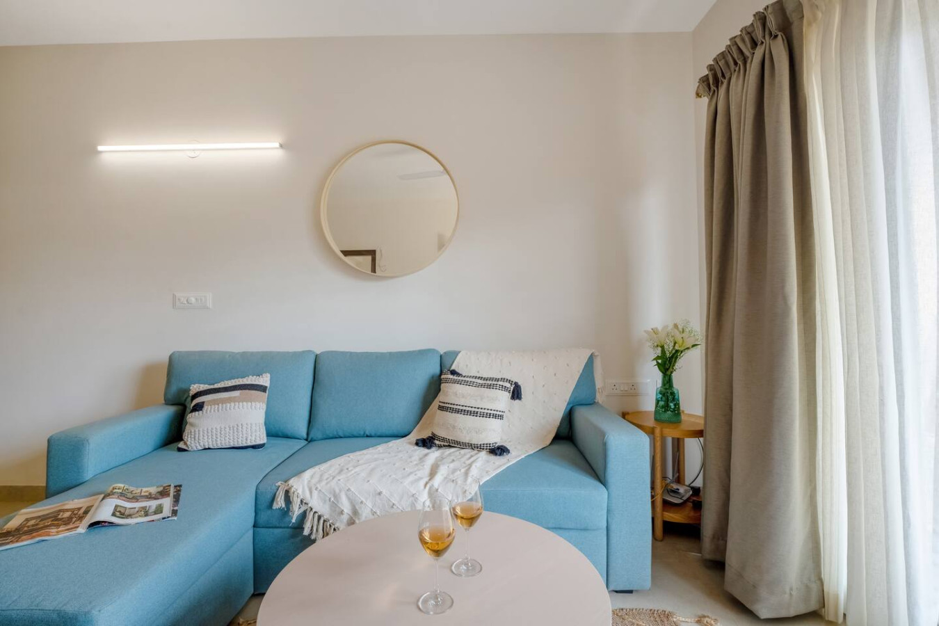 1BR Aparment in North Goa - 5 mins to Candolim Beach - 4