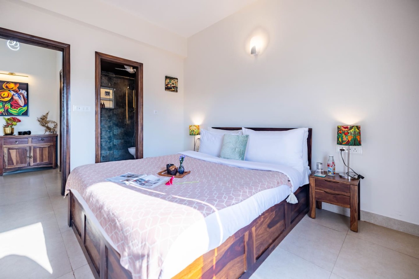 Modern 2BHK w Balcony & Pool near Candolim Beach - 19