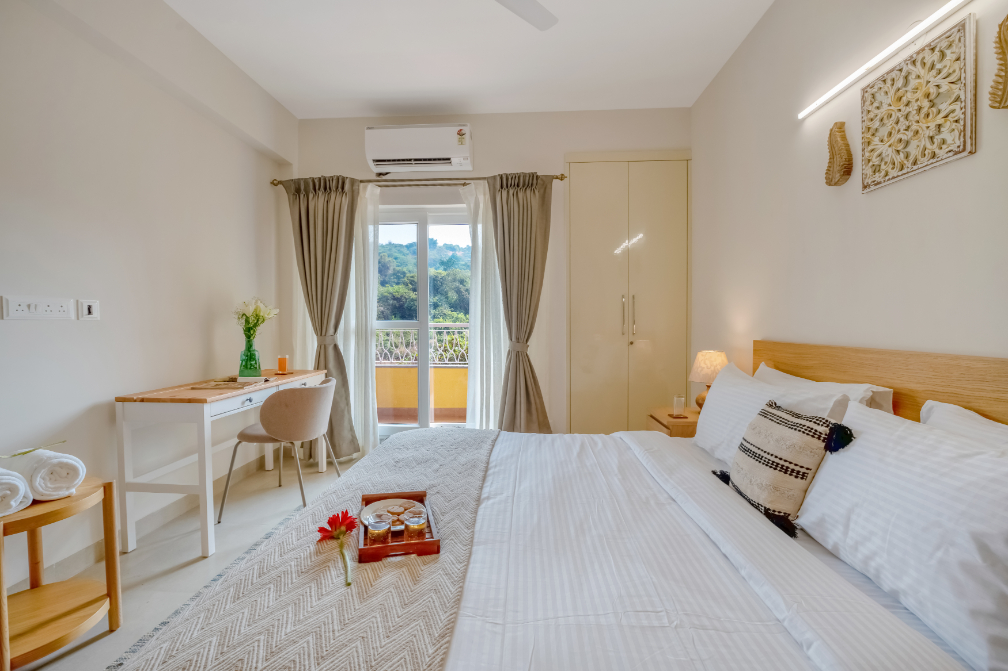 1BR Aparment in North Goa - 5 mins to Candolim Beach - 21