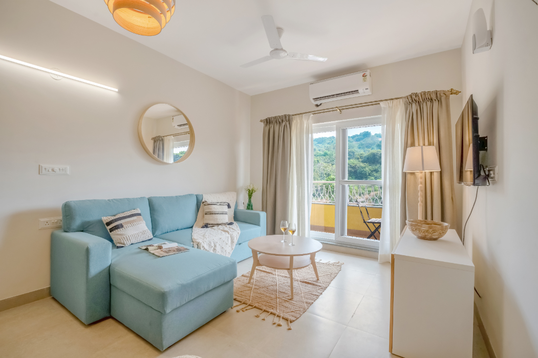 1BR Aparment in North Goa - 5 mins to Candolim Beach - 7