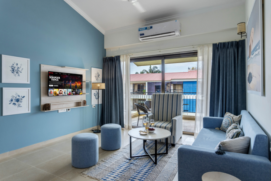 1BR w Pool & Sauna | 2km to Calangute & Baga Beach - 1
