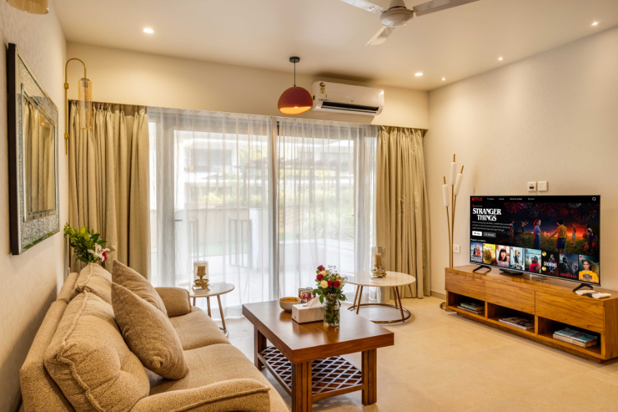 2BR w Pool & Sauna | Near Calangute Beach - 1