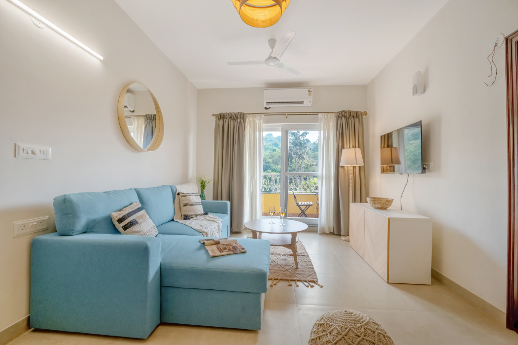 1BR Aparment in North Goa - 5 mins to Candolim Beach - 13