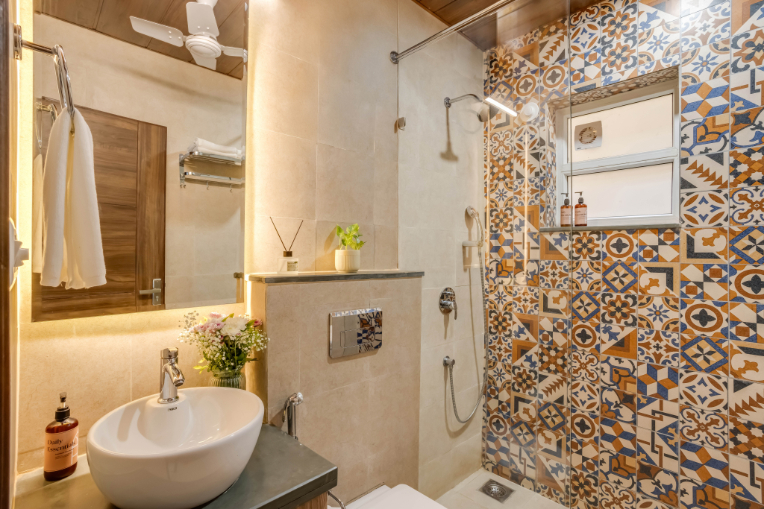 1BHK w Balcony and Pool - 5 mins to Candolim Beach - 31