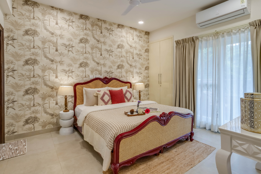 1BHK w Balcony and Pool - 5 mins to Candolim Beach - 5