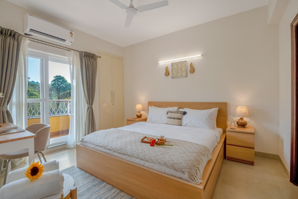 1BR Aparment in North Goa - 5 mins to Candolim Beach - 3
