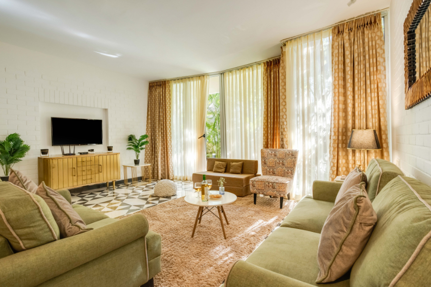 Modern Tropical 2BHK | Near Beach | Pool & Garden - 1