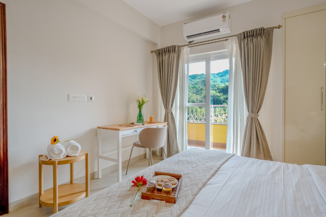 1BR Aparment in North Goa - 5 mins to Candolim Beach - 11