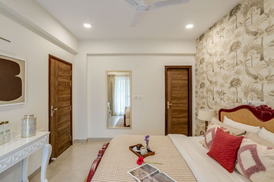 1BHK w Balcony and Pool - 5 mins to Candolim Beach - 27
