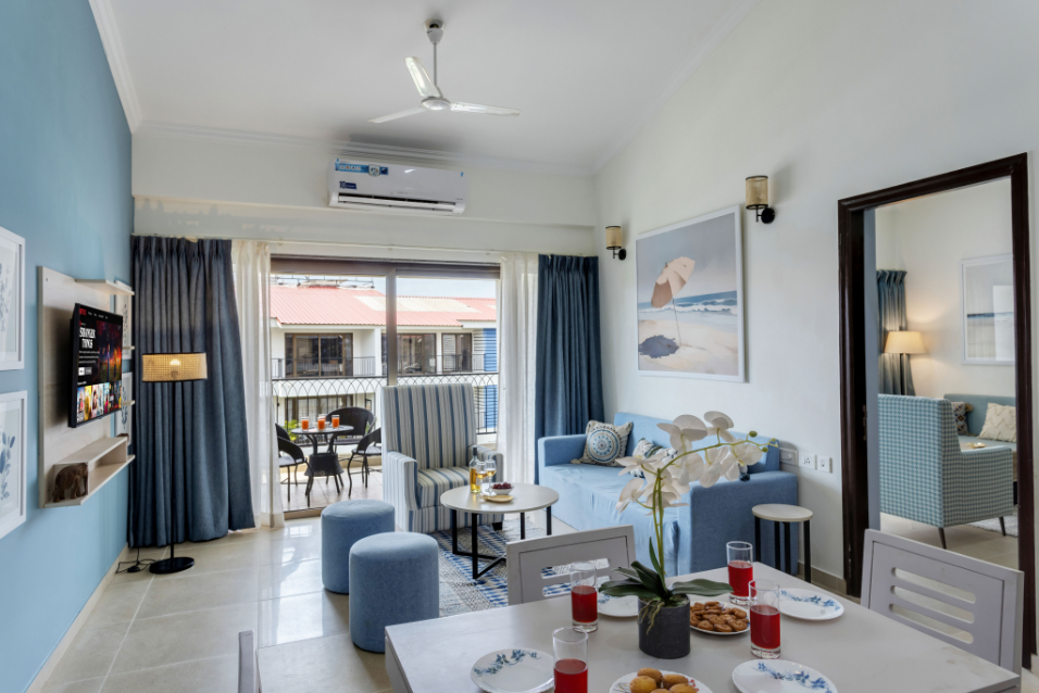 1BR w Pool & Sauna | 2km to Calangute & Baga Beach - 5