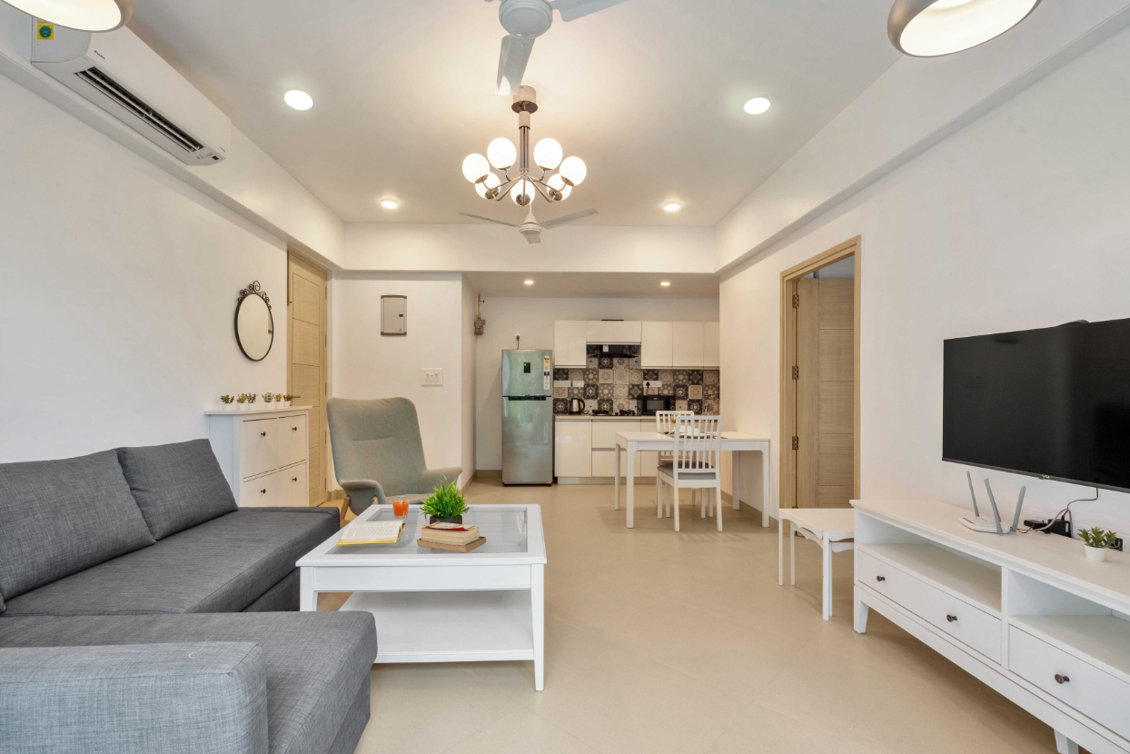 Cozy 1BR with Pool - Only 1km from Candolim Beach - 6