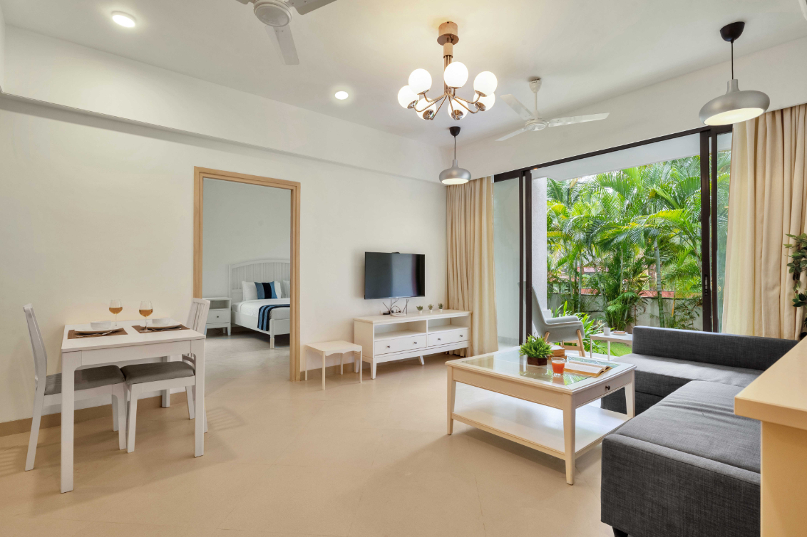 Cozy 1BR with Pool - Only 1km from Candolim Beach - 12