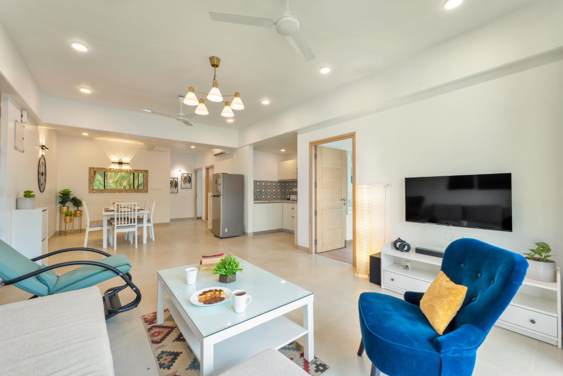 Spacious 3-BR Apartment with Pool in Candolim - 2
