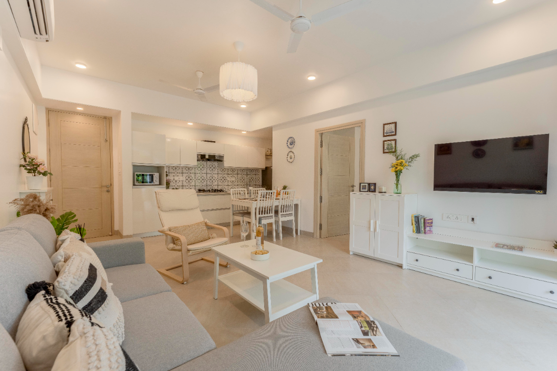 1BR Apt in Candolim with Pool, 5 mins from Beach - 8